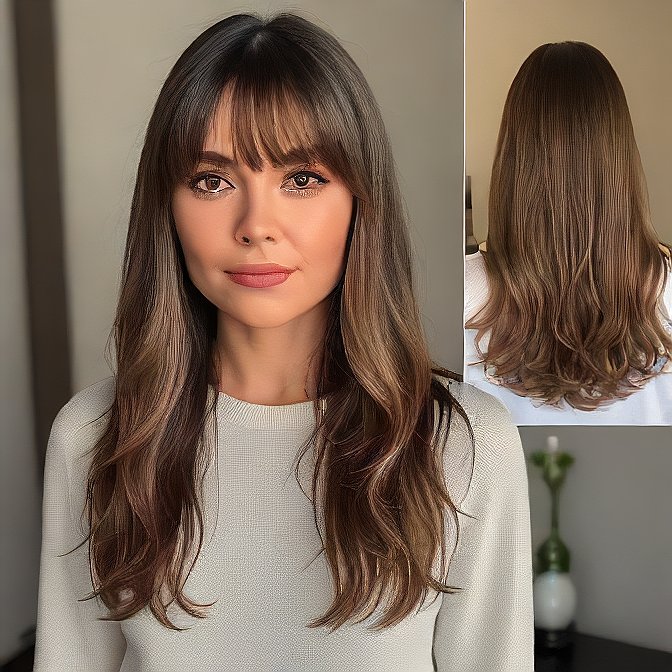 Curtain bangs