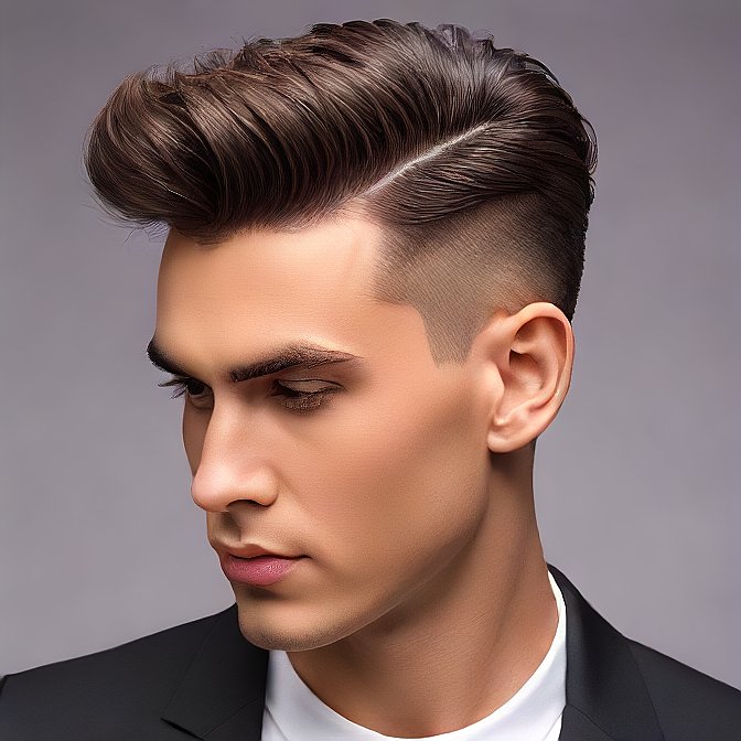 Quiff haircut