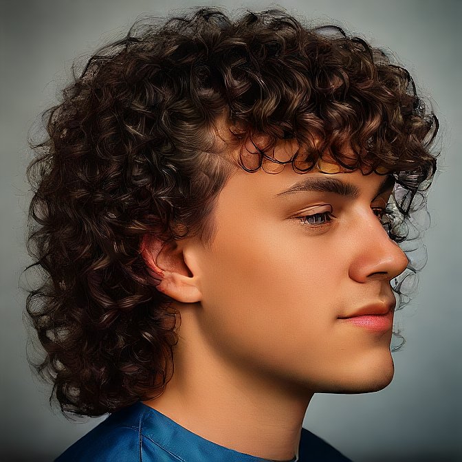 curly mullet