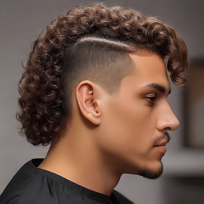 curly mullet
