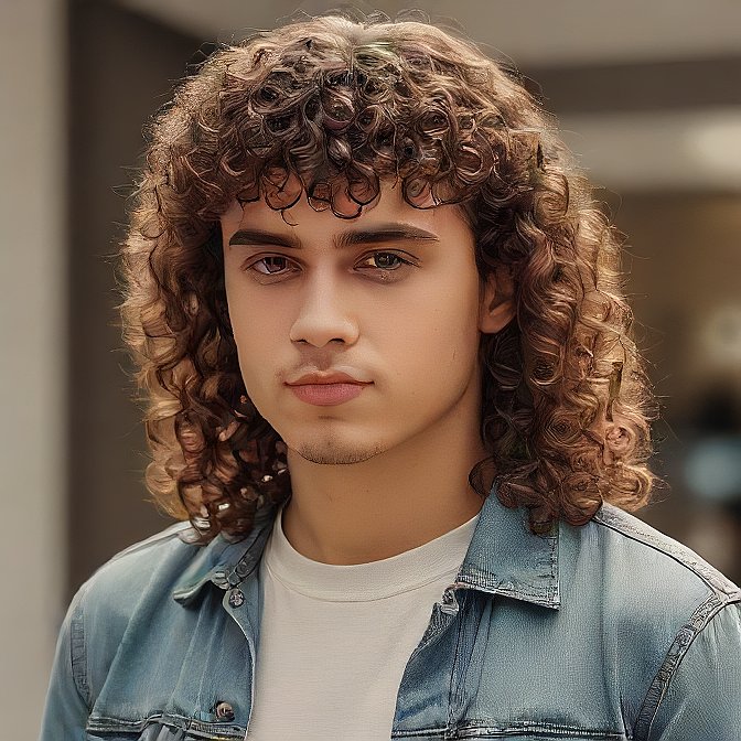 Curly Mullet