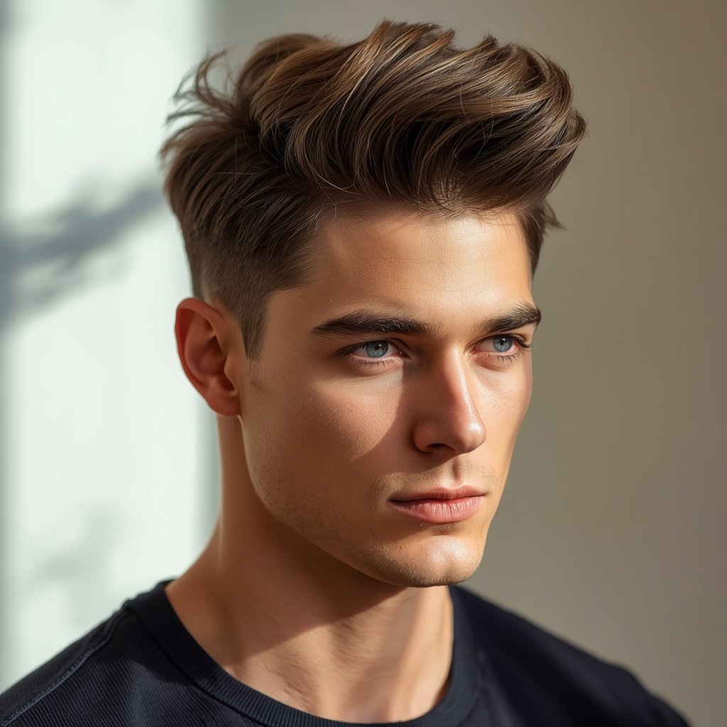 Quiff haircut