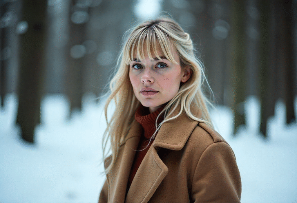 side-swept bangs