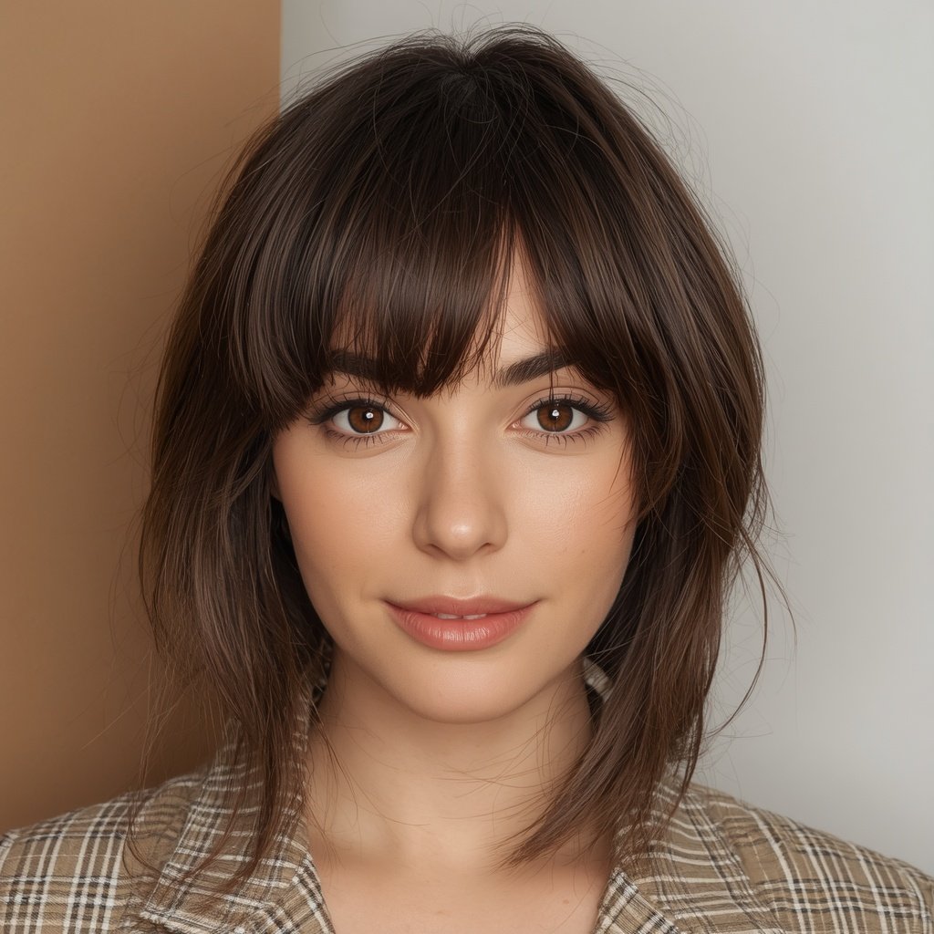 side-swept bang
