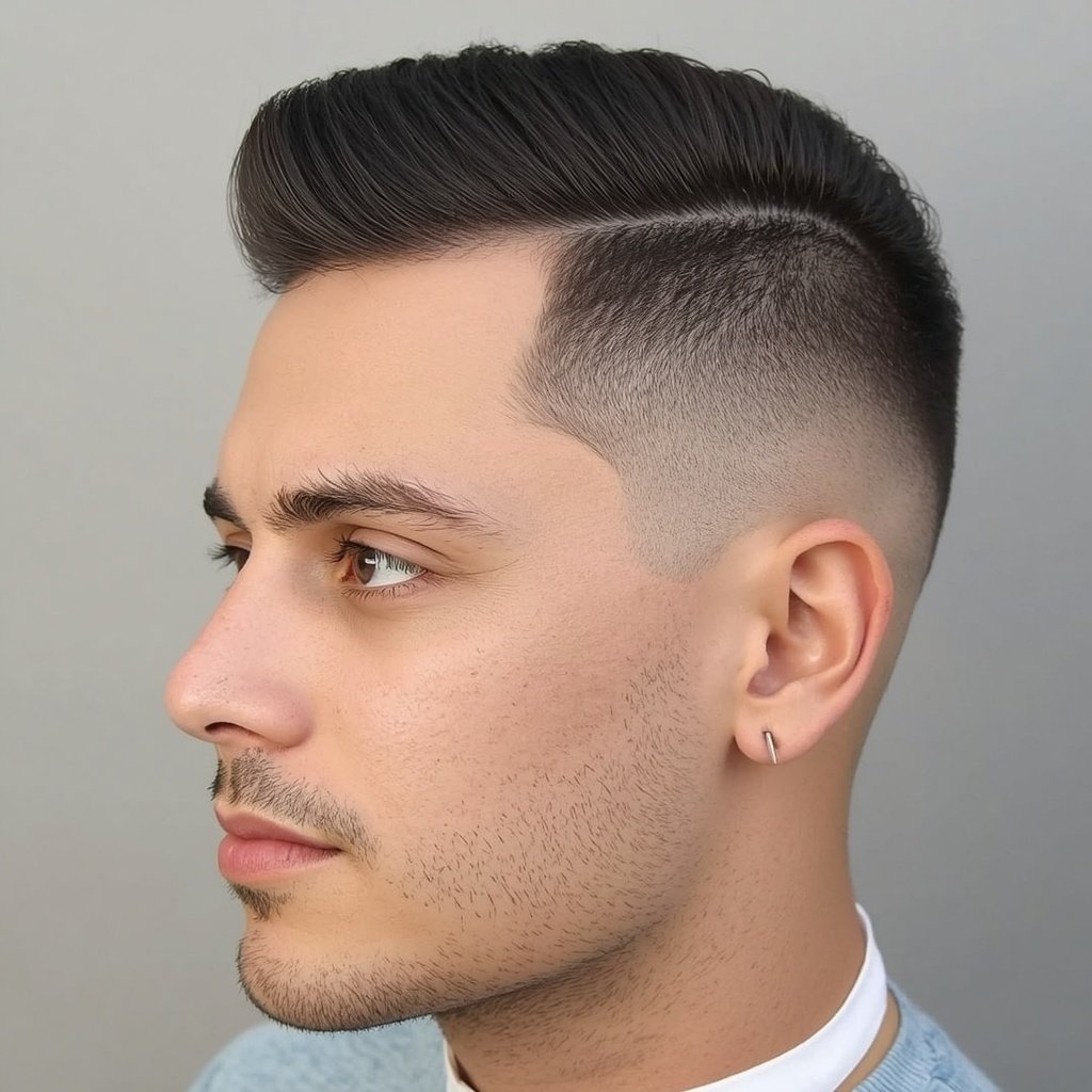 Mohawk haircut